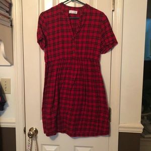 Flannel boutique dress